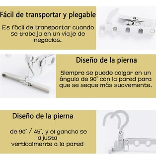 Foto 4 | Foto 4 | Juego De 3 Perchas Plegables Xtellar Para Trajes De Viaje - Portátiles Y Resistentes