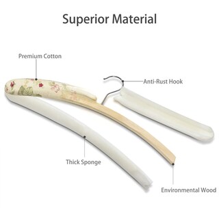 Foto 6 | Foto 6 | Perchas Acolchadas Glcon Satin Para Ropa De Mujer  40 Cm  Paquete De 10 - Venta Internacional.