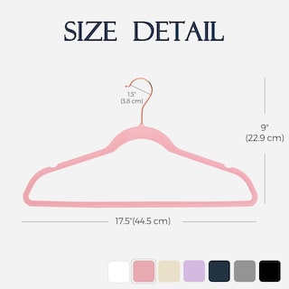Foto 7 | Foto 7 | Velvet Hangers House Day 60 Unidades Ropa De Fieltro Antideslizante Color Rosa - Venta Internacional.