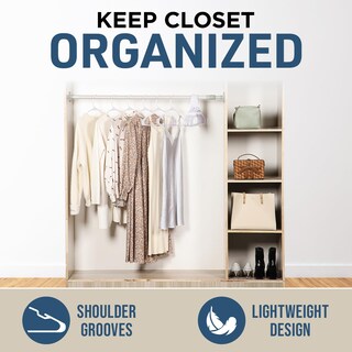 Foto 3 | Foto 3 | Perchas Para Ropa Lifemaster  Ligeras  De Plástico Blanco  50 Unidades - Venta Internacional.