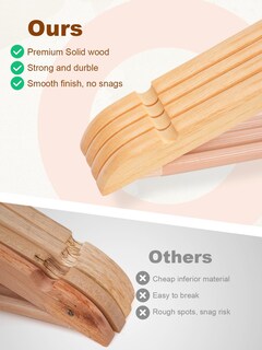 Foto 3 | Foto 3 | Perchas De Madera House Day Paquete De 20 Unidades Antideslizantes Color Natural - Venta Internacional.