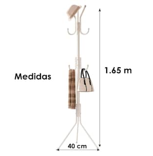 Foto 5 | Foto 5 | Perchero Para Ropa De Acero Inoxidable Archy 9 Ganchos 1.65 Metros Rack Multifuncional Organizador De Ropa Closet Perchero