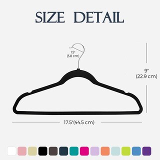 Foto 7 | Foto 7 | Velvet Hangers House Day 60 Unidades Ropa Antideslizante Color Negro - Venta Internacional.