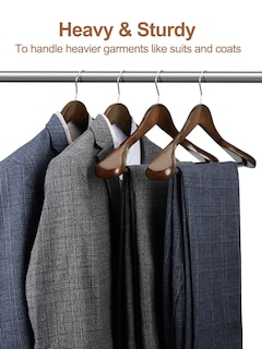 Foto 6 | Foto 6 | Perchas De Madera Para Trajes House Day Con Hombros Anchos Paquete De 6 Unidades Color Nogal - Venta Internacional.