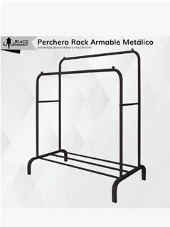 Foto 2 | Foto 2 | Perchero Armable Metálico Organizador Ropa Color Negro
