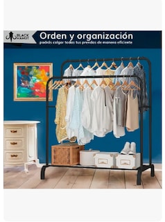 Foto 4 | Foto 4 | Perchero Armable Metálico Organizador Ropa Color Negro