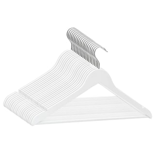 Foto 3 | Foto 3 | Set De Perchas Para Ropa Vidaxl De Madera Dura 20 Piezas Antideslizantes Color Blanco - Venta Internacional.