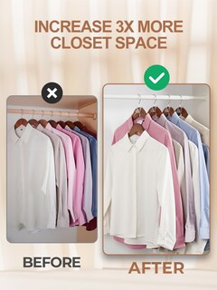 Foto 2 | Foto 2 | Colgador De Ropa Con Conectores House Day Que Ahorran Espacio Paquete De 100 - Venta Internacional.