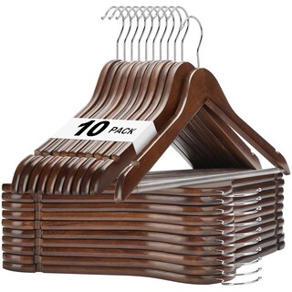 Foto 1 | Foto 1 | Barra Antideslizante Para Pantalones House Day Walnut De Madera Paquete De 10 - Venta Internacional.