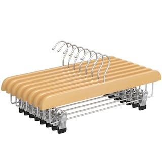 Foto 1 | Foto 1 | Perchas Para Pantalones Songmics De Madera Con Clips Ajustables Paquete De 8 - Venta Internacional.