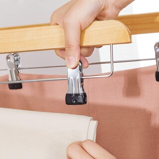 Foto 7 | Foto 7 | Perchas Para Pantalones Songmics De Madera Con Clips Ajustables Paquete De 8 - Venta Internacional.