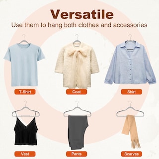 Foto 6 | Foto 6 | Perchas Para Ropa House Day Plástico Resistente 30 Unidades Color Gris - Venta Internacional.