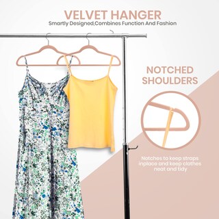 Foto 3 | Foto 3 | Velvet Hangers Utopia Home 20 Unidades Gancho Antideslizante De 360° Color Rosa - Venta Internacional.