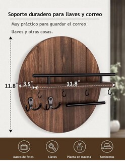 Foto 2 | Foto 2 | Portallaves de Madera Café