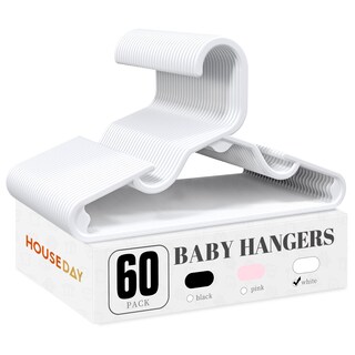 Foto 1 | Foto 1 | Baby Hangers House Day De Plástico 60 Unidades Para Armario Color Blanco - Venta Internacional.
