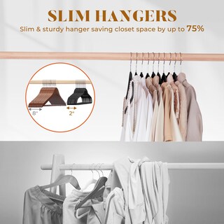 Foto 6 | Foto 6 | Velvet Hangers House Day Paquete De 20 Unidades Con Barra De Anudar Color Negro 72 G/unidad - Venta Internacional.