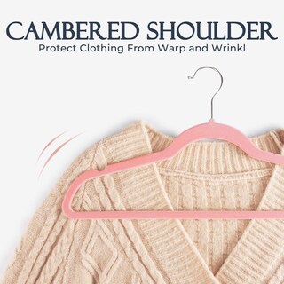 Foto 5 | Foto 5 | Velvet Hangers House Day Lt  60 Unidades  Ropa Antideslizante  Color Rosa - Venta Internacional.