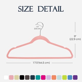 Foto 7 | Foto 7 | Velvet Hangers House Day Lt  60 Unidades  Ropa Antideslizante  Color Rosa - Venta Internacional.