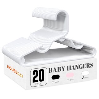 Foto 1 | Foto 1 | Baby Hangers House Day De Plástico Paquete De 20 Unidades Armario Blanco - Venta Internacional.
