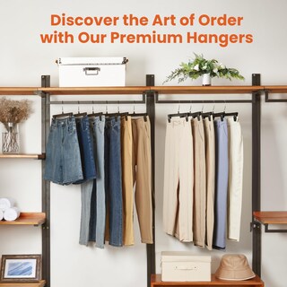 Foto 2 | Foto 2 | Perchas Para Pantalones Y Faldas House Day  Color Negro  Paquete De 50 - Venta Internacional.