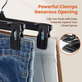 Foto 3 | Foto 3 | Perchas Para Pantalones Y Faldas House Day  Color Negro  Paquete De 50 - Venta Internacional.