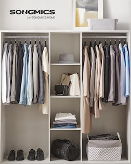 Foto 6 | Foto 6 | Juego De 20 Perchas De Madera Songmics Con Revestimiento De Goma Color Negro - Venta Internacional.