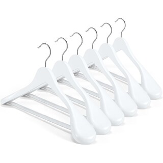 Foto 1 | Foto 1 | Percheros House Day De Madera Maciza De Alta Calidad Para Mujer Paquete De 6 Unidades Color Blanco - Venta Internacional.