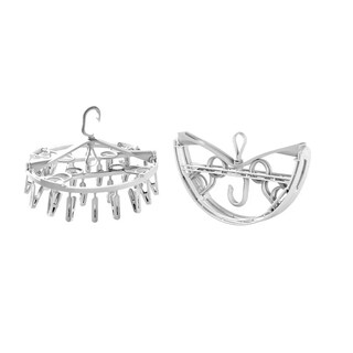 Foto 4 | Foto 4 | Percha Plegable Giratoria Para Secar Ropa Con 24 Pinzas Gris
