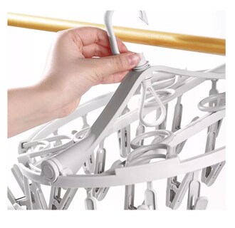 Foto 3 | Foto 3 | Percha Plegable Giratoria Para Secar Ropa Con 24 Pinzas Gris Belug