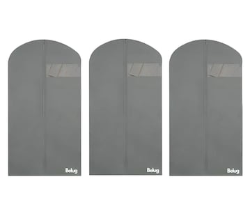 Foto 1 | Foto 1 | Set Kit 3 Porta-traje Funda + 2 Porta-zapatos +1 Quita Pelusas, Belug Gris