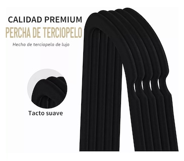 Foto 4 | Foto 4 | Ganchos de Ropa color Negro 20 Piezas