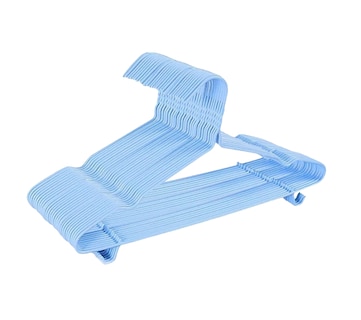 Foto 1 | Foto 1 | Ganchos para Ropa Antiderrapantes se Acero Inoxidable Azul 20 piezas
