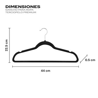 Foto 3 | Foto 3 | Ganchos de Terciopelo para Ropa Ag Box 50 Piezas