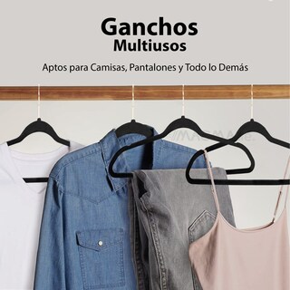 Foto 5 | Foto 5 | Ganchos de Terciopelo Magma Life Negros Giratorios 50 Piezas