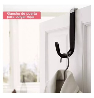 Foto 5 | Foto 5 | Ganchos para Colgar 6 Piezas Negro/Plata