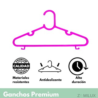 Foto 6 | Foto 6 | 50 Ganchos Para Ropa Infantil De Plástico Premium Zomilux, Perchas De Niña Antideslizantes, Resistentes Y Durables, Rosa