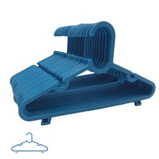 Foto 1 | Foto 1 | 50 Ganchos Para Ropa Infantil De Plástico Premium Zomilux, Perchas De Niño Antideslizantes, Resistentes Y Durables, Azul
