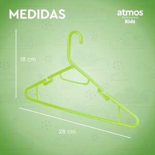 Foto 4 | Foto 4 | Ganchos Para Ropa De Niños | Ganchos Para Colgar Ropa De Niño, Niña Y Bebé | Gruesos Y Duraderos | Paquete De 40 Color Verde