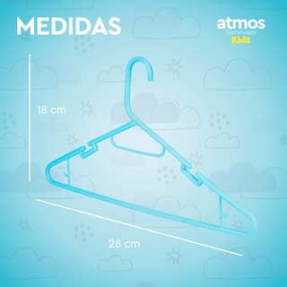 Foto 4 | Foto 4 | Ganchos Para Ropa De Niños | Ganchos Para Colgar Ropa De Niño, Niña Y Bebé | Gruesos Y Duraderos | Paquete De 40 Color Azul