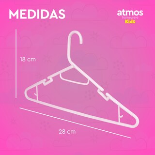 Foto 4 | Foto 4 | Ganchos Para Ropa De Niños | Ganchos Para Colgar Ropa De Niño, Niña Y Bebé | Gruesos Y Duraderos | Paquete De 40 Color Rosa