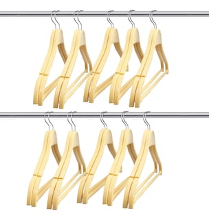 Foto 1 | Foto 1 | Ganchos De Plástico Básicos Jauz Improvement Pack De 20 Color Beige Con Barra Ancha