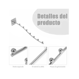 Foto 3 | Foto 3 | Exhibidor De Ropa Gancho Curvo Para Ropa 10 Piezas Eo Safe Imports Esi-16347 Plata
