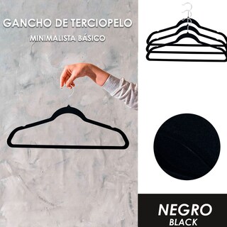 Foto 5 | Foto 5 | Pack 20 Ganchos De Terciopelo Jauz Improvement Color Negro Minimalistas Estilo Y Organización Perfecta (j2090)