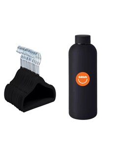 Foto 1 | Foto 1 | Set 50 Ganchos De Terciopelo Color Negro + Termo De Agua Güish