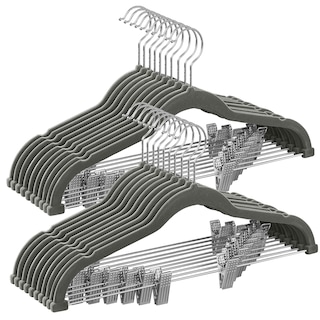 Foto 1 | Foto 1 | Perchas Para Pantalones Songmics De Terciopelo Con Clips Ajustables, Paquete De 20 Unidades - Venta Internacional.