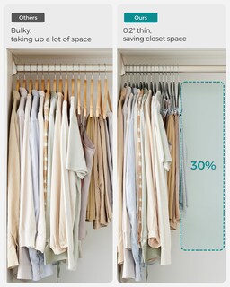 Foto 4 | Foto 4 | Perchas Para Pantalones Songmics De Terciopelo Con Clips Ajustables, Paquete De 20 Unidades - Venta Internacional.