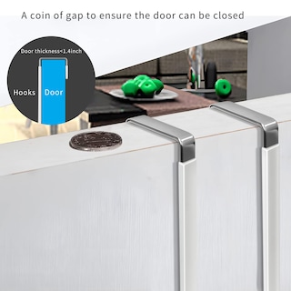 Foto 5 | Foto 5 | Colgadores Para Puerta Over The Door Hooks Fyy, Paquete De 10, Color Blanco - Venta Internacional.