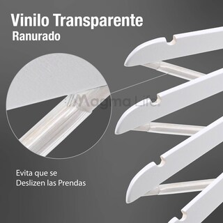 Foto 4 | Foto 4 | Magma Life 80 Ganchos Para Ropa De Madera: Ganchos De Madera Premium Sin Veta, Gira 360 Grados (blanco)