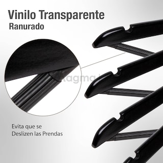 Foto 4 | Foto 4 | Magma Life 80 Ganchos Para Ropa De Madera: Ganchos De Madera Premium Sin Veta, Gira 360 Grados (negro)