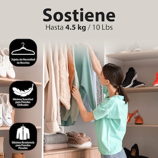 Foto 3 | Foto 3 | Magmalife 50 Ganchos Para Ropa De Terciopelo, Gancho Plateado Giratorio De 360 Grados, Para Todo Tipo De Ropa (turquesa)